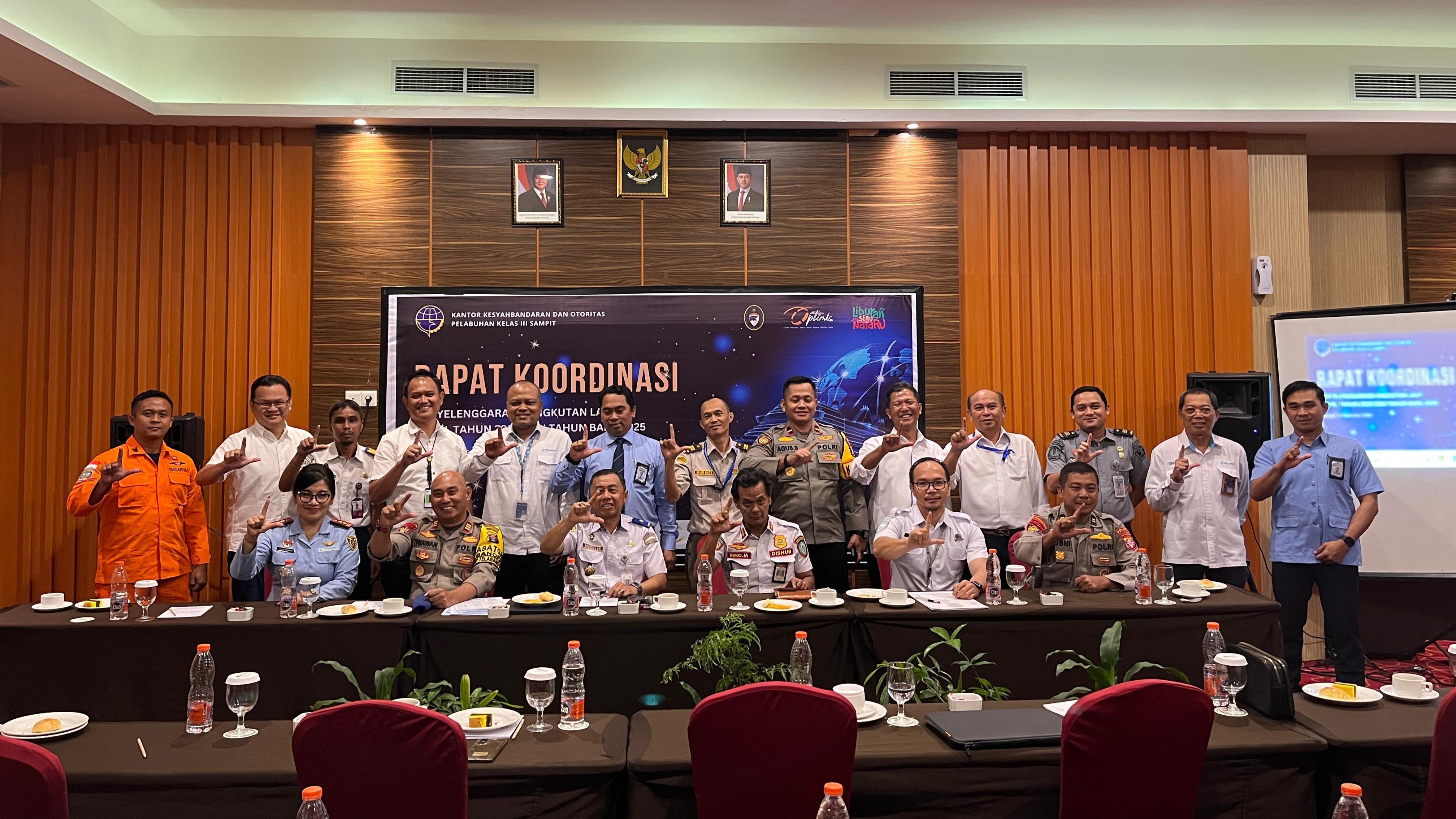 Imigrasi Sampit Hadiri Rapat Koordinasi Persiapan Angkutan Laut Natal 2024 dan Tahun Baru 2025