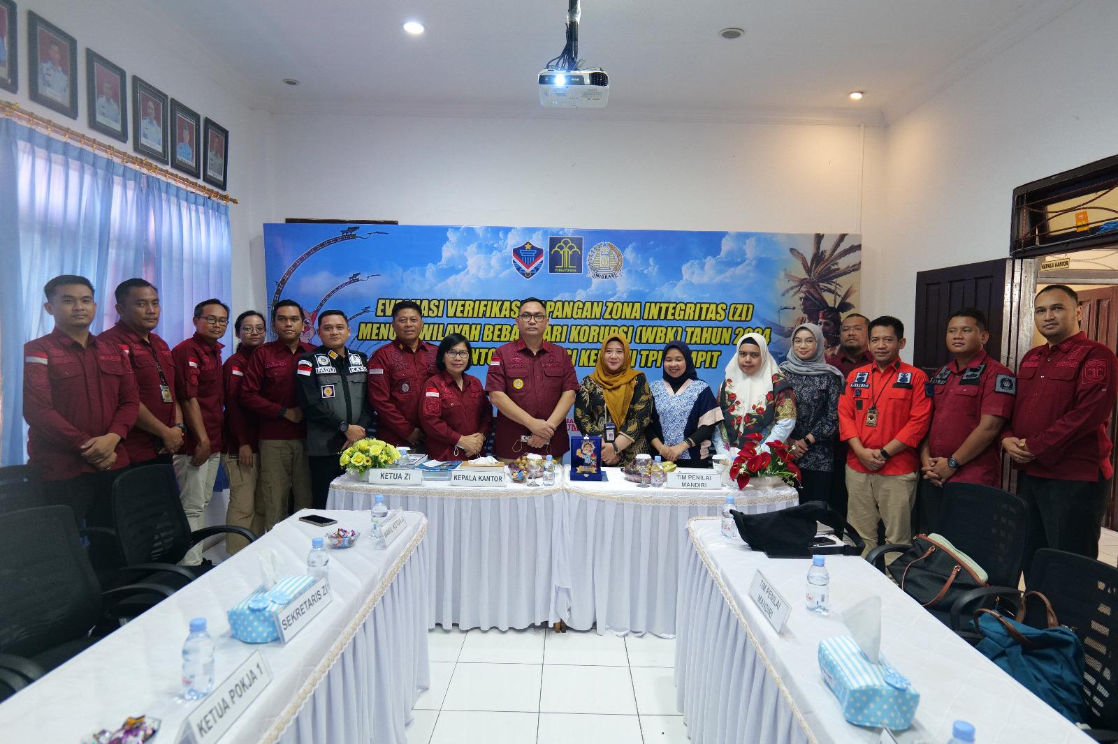 Hari Kedua Evaluasi WBK 2024 di Kantor Imigrasi Sampit, Langkah Penting Menuju Wilayah Bebas Korupsi