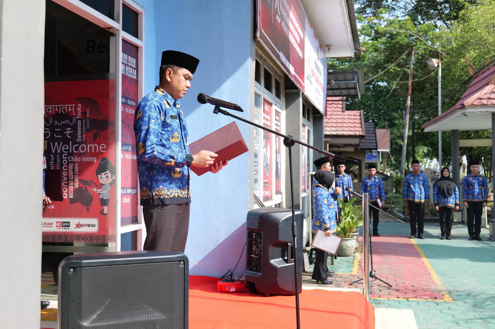 Teguhkan Persatuan dan Semangat Muda, Imigrasi Sampit Gelar Upacara Sumpah Pemuda