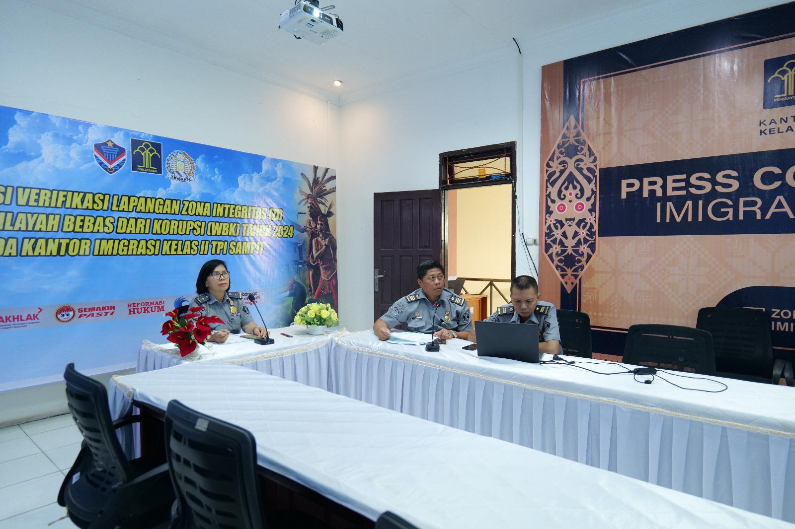 Kantor Imigrasi Sampit Hadiri Rapat Pembahasan Revisi Penambahan Pagu PNBP Ditjen Imigrasi Secara Virtual